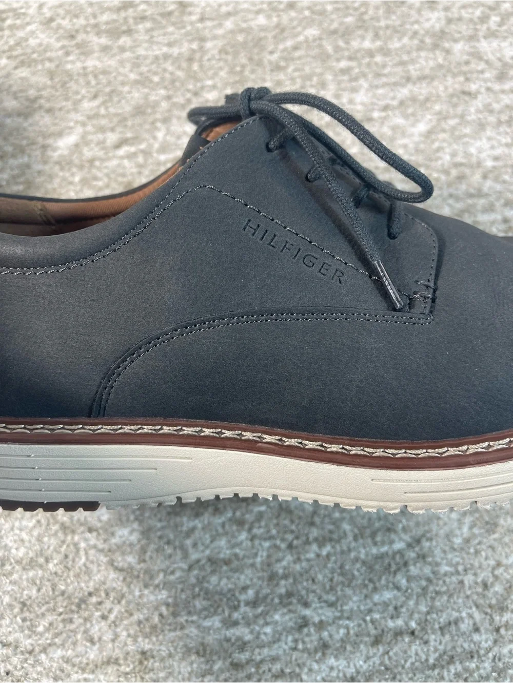 Tommy Hilfiger Hiday Men’s Oxford Dark Gray Casual Shoe Size 11. SKU#0420